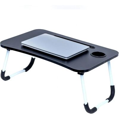 Intirilife Laptoptisch - Klappbar, Schwarz, 60x40x28cm - Lese- & Frühstückstablett Intirilife Laptoptisch - Klappbar, Schwarz, 60x40x28cm - Lese- & Frühstückstablett