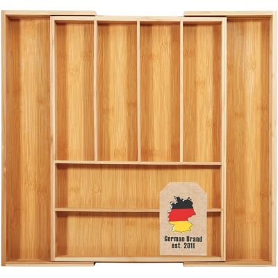 Intirilife Bambus Besteckkasten - Verstellbarer & Erweiterbarer Organizer Intirilife Bambus Besteckkasten - Verstellbarer & Erweiterbarer Organizer