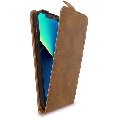 Coque Flip Marron Cacao pour Apple iPhone 13 PRO - Publicité Coque Flip Marron Cacao pour Apple iPhone 13 PRO - Publicité