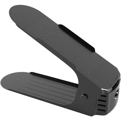 Intirilife 10x Regulowany stojak na buty - Czarny organizer Intirilife 10x Regulowany stojak na buty - Czarny organizer