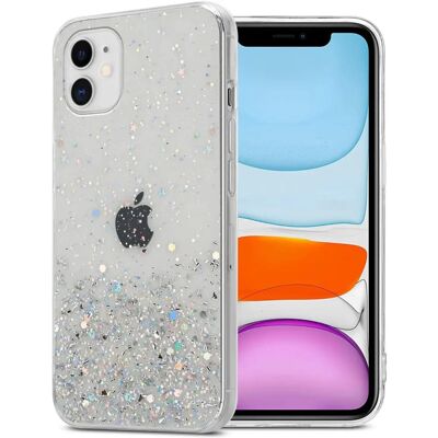Apple iPhone 11 PRO Suojakuori TPU - Läpinäkyvä ja Glitter Apple iPhone 11 PRO Suojakuori TPU - Läpinäkyvä ja Glitter