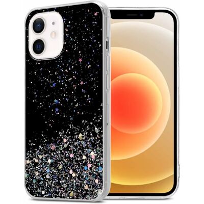 Apple iPhone 12 MINI Glitzer Transparent TPU Hülle - Hülle Apple iPhone 12 MINI Glitzer Transparent TPU Hülle - Hülle