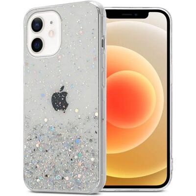Läpinäkyvä Glitter-Suojakuori iPhone 12 Mini Läpinäkyvä Glitter-Suojakuori iPhone 12 Mini
