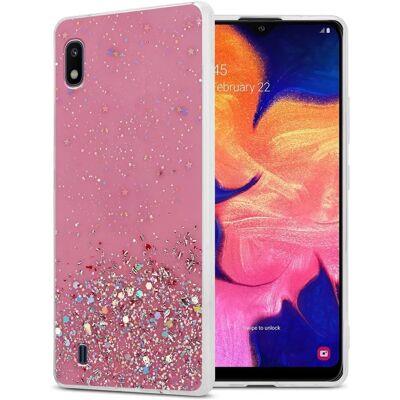 Coque Fine en Glitter Rose pour Samsung Galaxy A10 / M10 - Publicité Coque Fine en Glitter Rose pour Samsung Galaxy A10 / M10 - Publicité