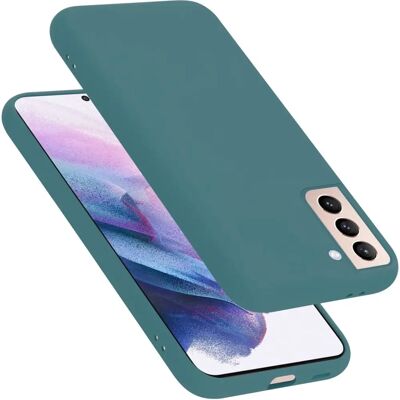 Coque liquide verte pour Samsung Galaxy S22 - Étui en TPU - Publicité Coque liquide verte pour Samsung Galaxy S22 - Étui en TPU - Publicité