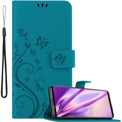 Sony Xperia 5 III Kukallinen suojakotelu - Sininen Sony Xperia 5 III Kukallinen suojakotelu - Sininen