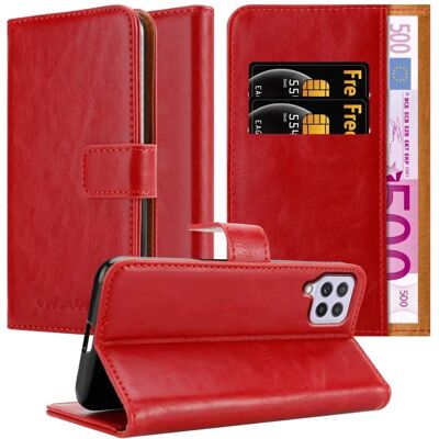 Cadorabo WINE RED Galaxy A22 4G Hülle - Buch Wallet Ständer Cadorabo WINE RED Galaxy A22 4G Hülle - Buch Wallet Ständer