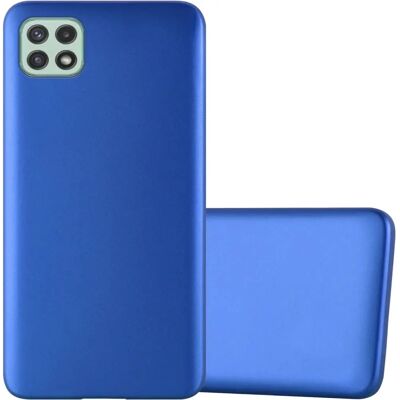 Estojo fino azul metálico para Galaxy A22 5G Estojo fino azul metálico para Galaxy A22 5G