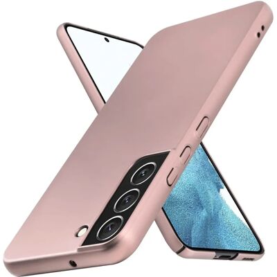 Capa metálica rosa ouro para Samsung Galaxy S22 Capa metálica rosa ouro para Samsung Galaxy S22