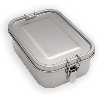 Boîte à Lunch en Acier Inoxydable Intirilife - 800ml, Argent, Portable, Multifonctionnelle - Publicité Boîte à Lunch en Acier Inoxydable Intirilife - 800ml, Argent, Portable, Multifonctionnelle - Publicité