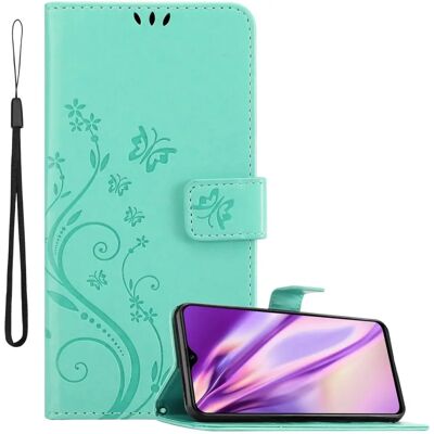 Coque de protection à motif floral pour Realme Q / 5 PRO - Turquoise - Publicité Coque de protection à motif floral pour Realme Q / 5 PRO - Turquoise - Publicité