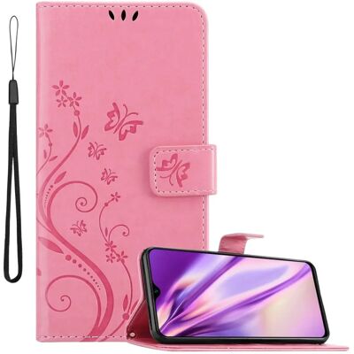 Realme 5 PRO / Realme Q Blumen Leder Buchhülle - Schutzhülle Realme 5 PRO / Realme Q Blumen Leder Buchhülle - Schutzhülle