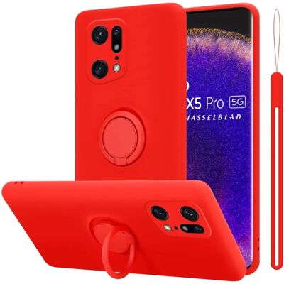Cadorabo Oppo FIND X5 PRO Liquid Red TPU Case - Protective Cover Cadorabo Oppo FIND X5 PRO Liquid Red TPU Case - Protective Cover