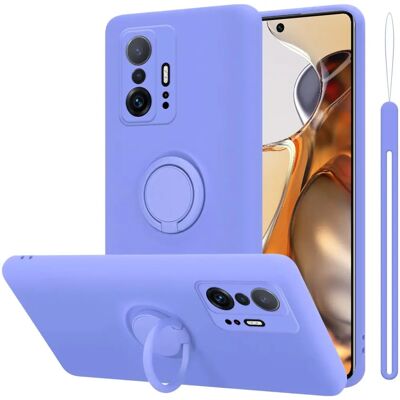 Xiaomi 11T / 11T PRO Flüssigkeitsring Silikonhülle - Lila Xiaomi 11T / 11T PRO Flüssigkeitsring Silikonhülle - Lila