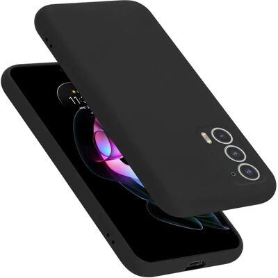 Motorola EDGE 20 Nestemäinen Silikoni Suojakotelo - Musta Motorola EDGE 20 Nestemäinen Silikoni Suojakotelo - Musta