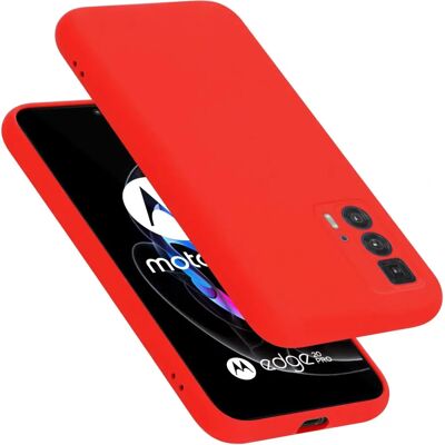Cadorabo Motorola EDGE 20 PRO / EDGE S PRO Liquid Red TPU Hülle Cadorabo Motorola EDGE 20 PRO / EDGE S PRO Liquid Red TPU Hülle