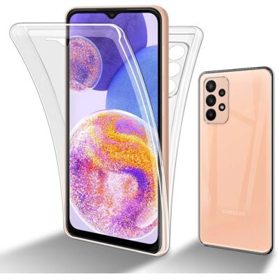 Cadorabo Samsung Galaxy A23 4G TPU Transparent Handyhülle - Vollständiger Schutz Cadorabo Samsung Galaxy A23 4G TPU Transparent Handyhülle - Vollständiger Schutz