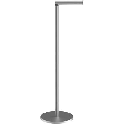 Uchwyt na Papier Toaletowy z Stali Nierdzewnej - Wolnostojący - Srebrny - 55cm Uchwyt na Papier Toaletowy z Stali Nierdzewnej - Wolnostojący - Srebrny - 55cm