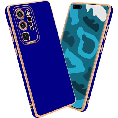 Huawei P40 PRO+ Kiiltävä Sininen Rose Gold Suojakuori - Puhelimen Kuori Huawei P40 PRO+ Kiiltävä Sininen Rose Gold Suojakuori - Puhelimen Kuori