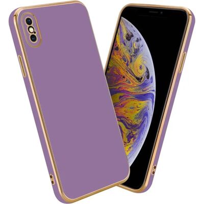 Coque iPhone X / XS Violet Protection Appareil Photo Brillant - Publicité Coque iPhone X / XS Violet Protection Appareil Photo Brillant - Publicité