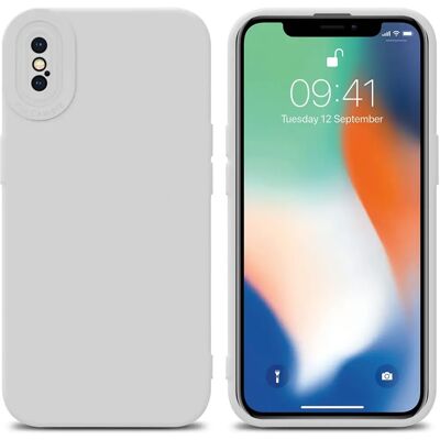 Coque iPhone X / XS en TPU Mat - Protection contre chocs - Publicité Coque iPhone X / XS en TPU Mat - Protection contre chocs - Publicité