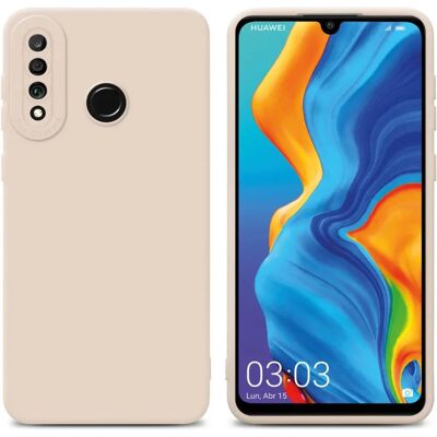 Huawei P30 LITE Kotelo TPU Suojakotelo - Matta Kameransuojalla - Kermainen Huawei P30 LITE Kotelo TPU Suojakotelo - Matta Kameransuojalla - Kermainen