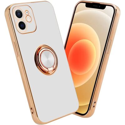 Coque TPU pour iPhone 12 MINI - Protection Caméra & Anneau Blanc - Publicité Coque TPU pour iPhone 12 MINI - Protection Caméra & Anneau Blanc - Publicité