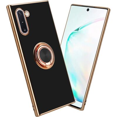 Samsung Galaxy NOTE 10 Hülle - Schwarz TPU Schutzcover mit Kameraring Samsung Galaxy NOTE 10 Hülle - Schwarz TPU Schutzcover mit Kameraring