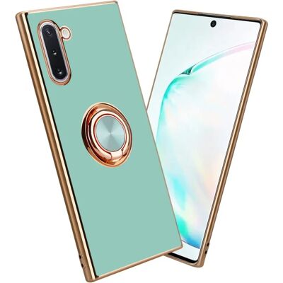 Cadorabo Samsung Galaxy NOTE 10 Türkis TPU Hülle - Kamera & Ring Schutz Cadorabo Samsung Galaxy NOTE 10 Türkis TPU Hülle - Kamera & Ring Schutz