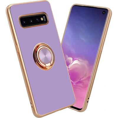 Cadorabo Flieder Galaxy S10+ TPU Hülle - Kamera & Ring Schutz Cadorabo Flieder Galaxy S10+ TPU Hülle - Kamera & Ring Schutz