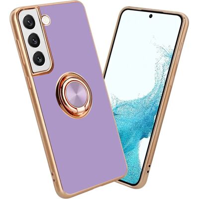 Coque Samsung Galaxy S22 PLUS - Protection Caméra & Anneau - Violet - Publicité Coque Samsung Galaxy S22 PLUS - Protection Caméra & Anneau - Violet - Publicité