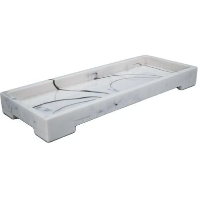 Intirilife Marmor Aufbewahrungstablett - 29,5x11,2cm - Oberflächenschutz Intirilife Marmor Aufbewahrungstablett - 29,5x11,2cm - Oberflächenschutz