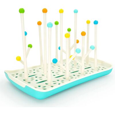Intirilife Babyflaschentrockgitter - BPA-fritt plast - Platzsparande Intirilife Babyflaschentrockgitter - BPA-fritt plast - Platzsparande