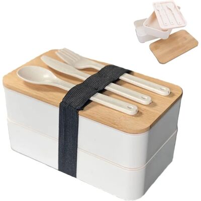 Intirilife Biała Pudełko na Lunch z 3 Przedziałami - Lunch Box Intirilife Biała Pudełko na Lunch z 3 Przedziałami - Lunch Box
