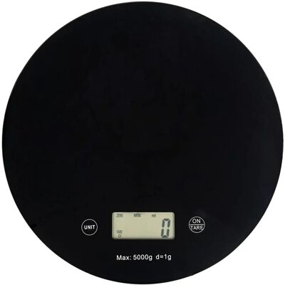 Intirilife Max. 5 kg Glasküchenwaage LCD Display Schwarz Intirilife Max. 5 kg Glasküchenwaage LCD Display Schwarz