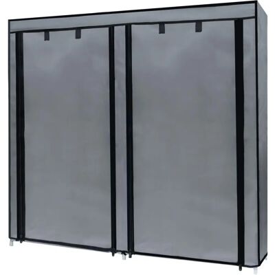 Intirilife Stoffschrank - 116,5x30x114cm mit Reißverschluss Intirilife Stoffschrank - 116,5x30x114cm mit Reißverschluss
