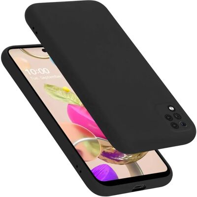 Capa de proteção LG K42 em silicone líquido - Preto Capa de proteção LG K42 em silicone líquido - Preto