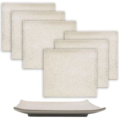 Intirilife - Sushi Platte Servier Teller - Weiss - Platter Intirilife - Sushi Platte Servier Teller - Weiss - Platter