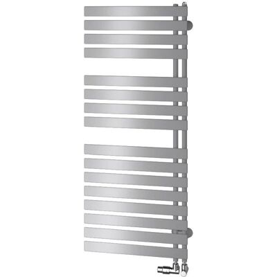 Kermi Credo Half flat Badkamerradiator - Rechts, 450x1000mm, Glanszilver Kermi Credo Half flat Badkamerradiator - Rechts, 450x1000mm, Glanszilver
