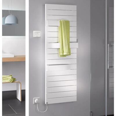 Badkamerradiator Kermi Tabeo-E - Wit, 600x1437mm, 800W, Linkse Regelaar Badkamerradiator Kermi Tabeo-E - Wit, 600x1437mm, 800W, Linkse Regelaar