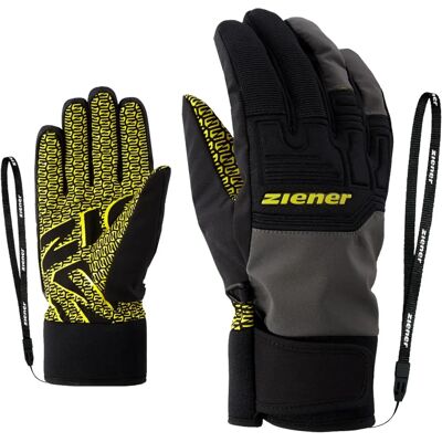ZIENER Men Gloves GARIM AS - Waterproof Ski Snowboard - Black, 7.5 ZIENER Men Gloves GARIM AS - Waterproof Ski Snowboard - Black, 7.5