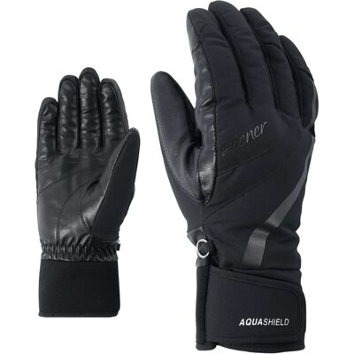 ZIENER Kitty AS Ski Gloves - Black - Size 8 - Ski Equipment ZIENER Kitty AS Ski Gloves - Black - Size 8 - Ski Equipment