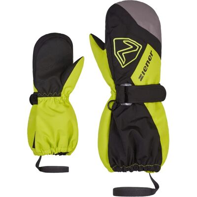 Gants de ski pour enfants Ziener - Laurus AS Mitten Vert/Noir Gants de ski pour enfants Ziener - Laurus AS Mitten Vert/Noir