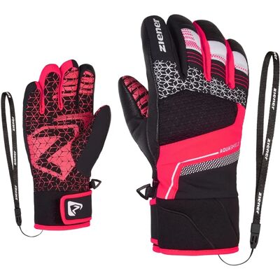 Gants de ski ZIENER LONZALO AS Junior Rose Imperméables Gants de ski ZIENER LONZALO AS Junior Rose Imperméables