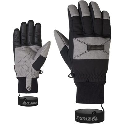 ZIENER GENDO AS Black Ski Gloves - Ski Gloves ZIENER GENDO AS Black Ski Gloves - Ski Gloves
