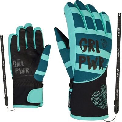 Gants pour enfants ZIENER LIWA AS PR GIRLS - Bleu - Gants de ski imperméables Gants pour enfants ZIENER LIWA AS PR GIRLS - Bleu - Gants de ski imperméables