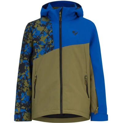 Veste de ski ZIENER ANZO pour enfants - Vert olive, Vert foncé, Salsa rouge - Veste de ski Veste de ski ZIENER ANZO pour enfants - Vert olive, Vert foncé, Salsa rouge - Veste de ski