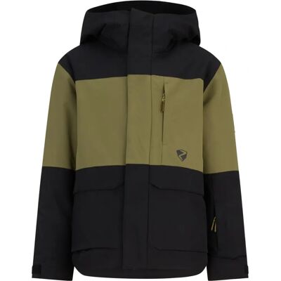ZIENER ALIM Kids' Olive Green Ski Jacket - Jacket ZIENER ALIM Kids' Olive Green Ski Jacket - Jacket