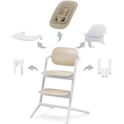 Seggiolone Cybex Lemo 2 4-in-1 - Bianco Sabbia Seggiolone Cybex Lemo 2 4-in-1 - Bianco Sabbia