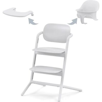 Chaise haute Cybex Lemo 3-en-1 en Tout Blanc - Chaise haute Chaise haute Cybex Lemo 3-en-1 en Tout Blanc - Chaise haute